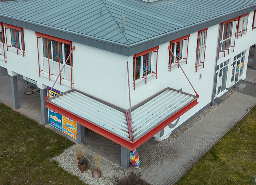 Das Sturm Gebäude von außen